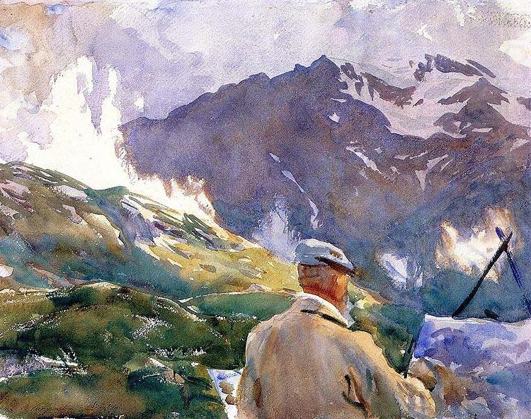John Singer Sargent Artist in the Simplon oil painting picture